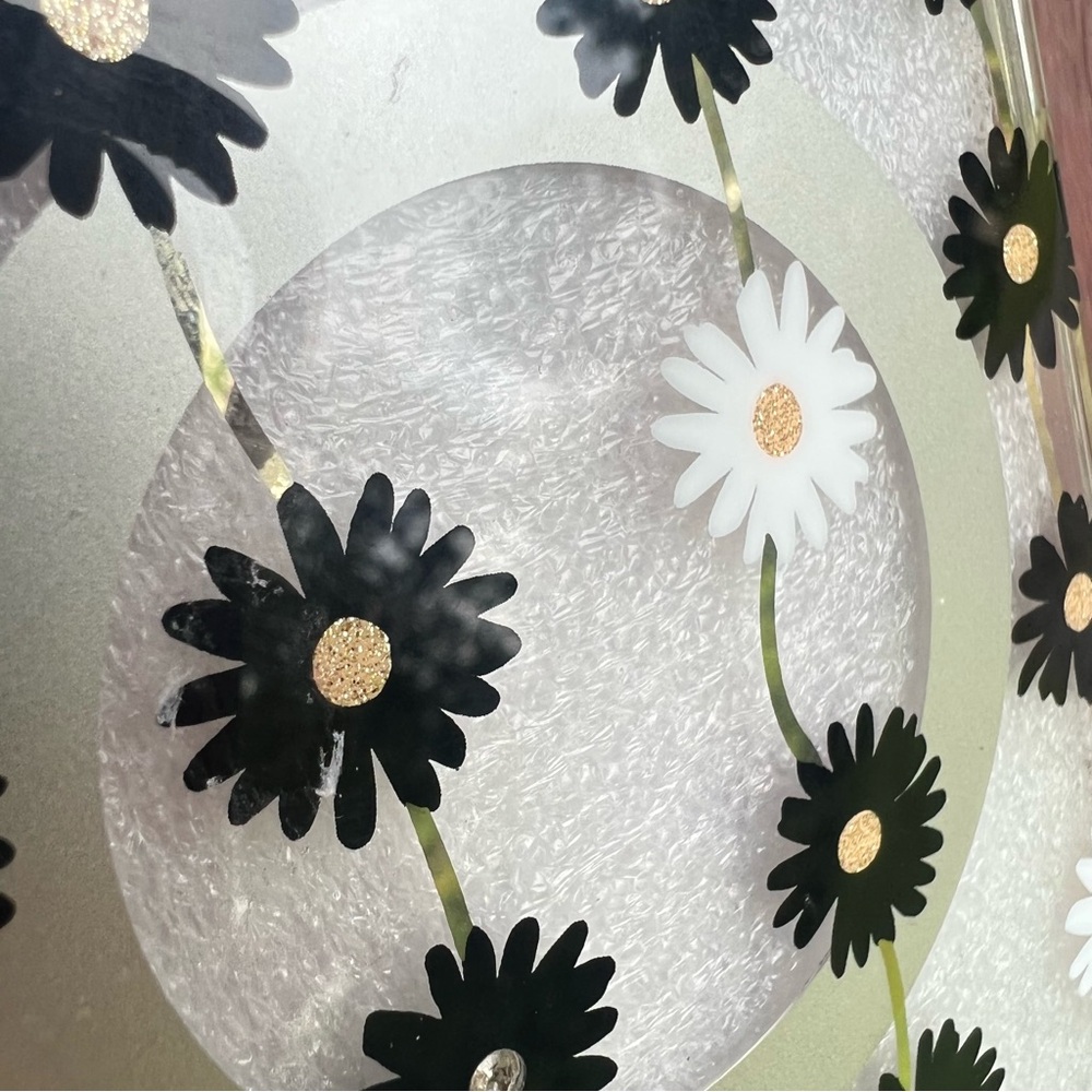NO FLAWS LIKE NEW Kate Spade Clear Daisy iPhone Case - Black & White Daisies - Picture 4 of 10
